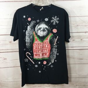 December 25th Christmas Sloth Tee
